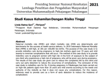 Image of Prosiding Seminar Nasional Kesehatan Lembaga Penelitian dan Pengabdian Masyarakat Studi Kasus KehamilanDengan Risiko Tinggi