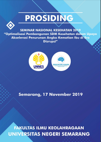 Image of PROSIDING : Optimalisasi Pembangunan SDM Kesehatan dalam Upaya Akselerasi Penurunan Angka Kematian Ibu di Era Disrupsi